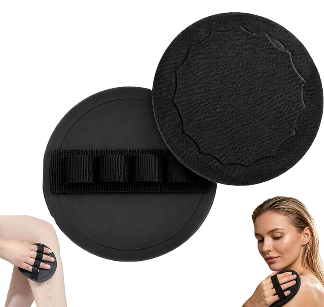 2 gab. nesāpīgs exfoliējošs vannas cimds, gumijas pīlinga spilventiņi, izturīgs gumijas materiāls, ķermeņa pīlinga cimdi, dziļai attīrīšanai un masāžas efektam, piemēroti visiem ādas tipiem