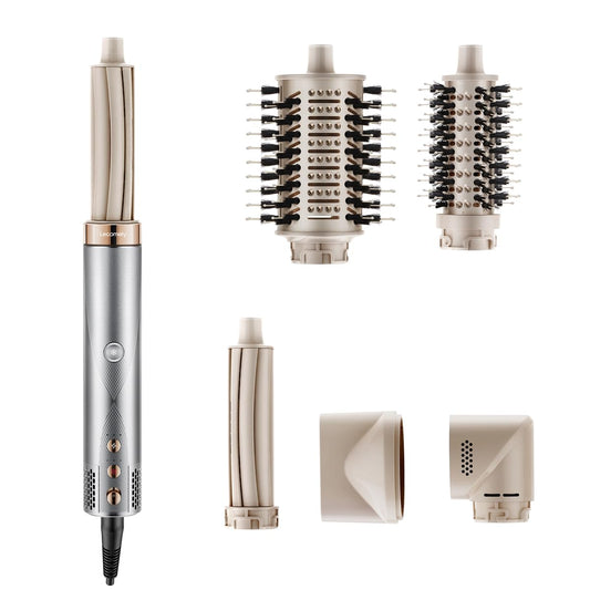 5-in-1 airstyler, jonu matu ieveidotājs, multistylers fēns, automātiska aptīšanas lokšķēre