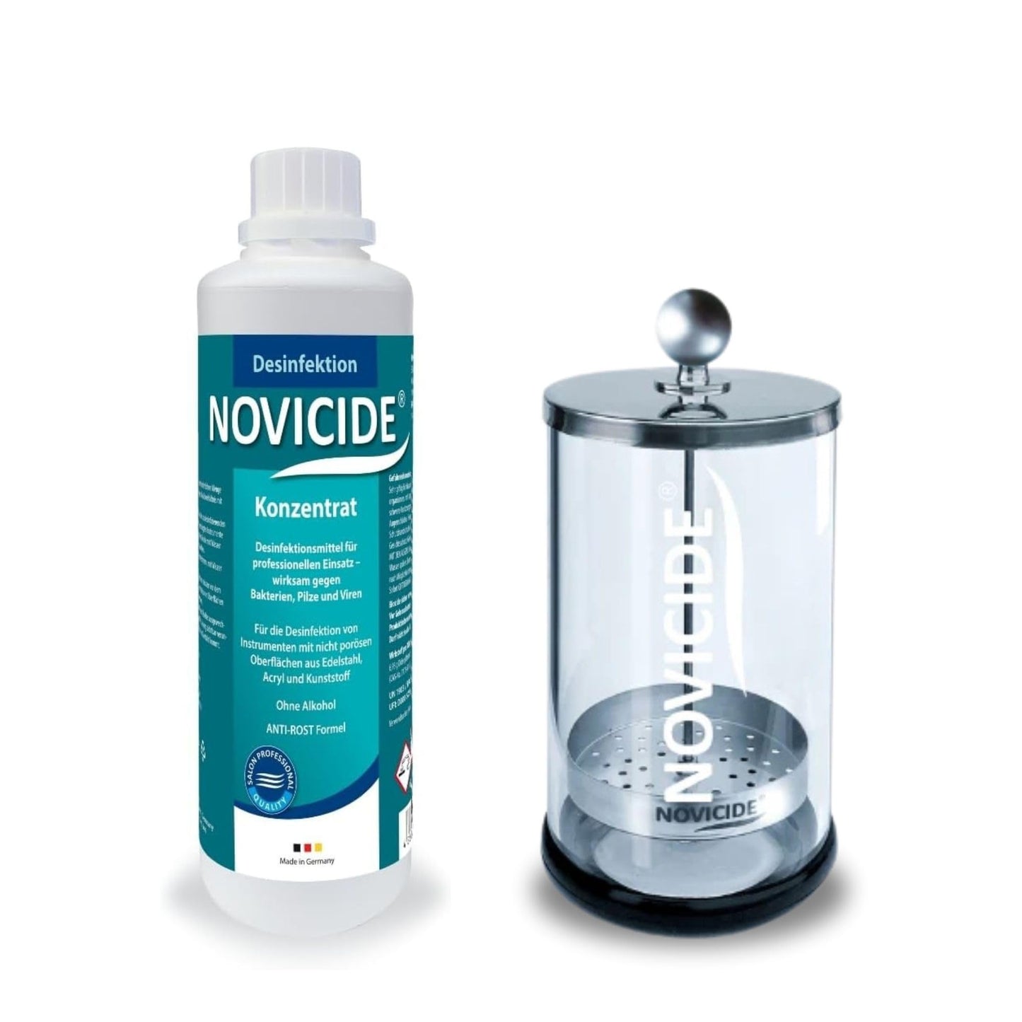 Dezinfekcijas komplekts NOVICIDE cilindrs 850 ml + koncentrāts 500 ml