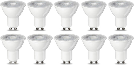 GU10 LED spuldzes, 4.7 W, silti balta, nedimējamas, 10 gab.