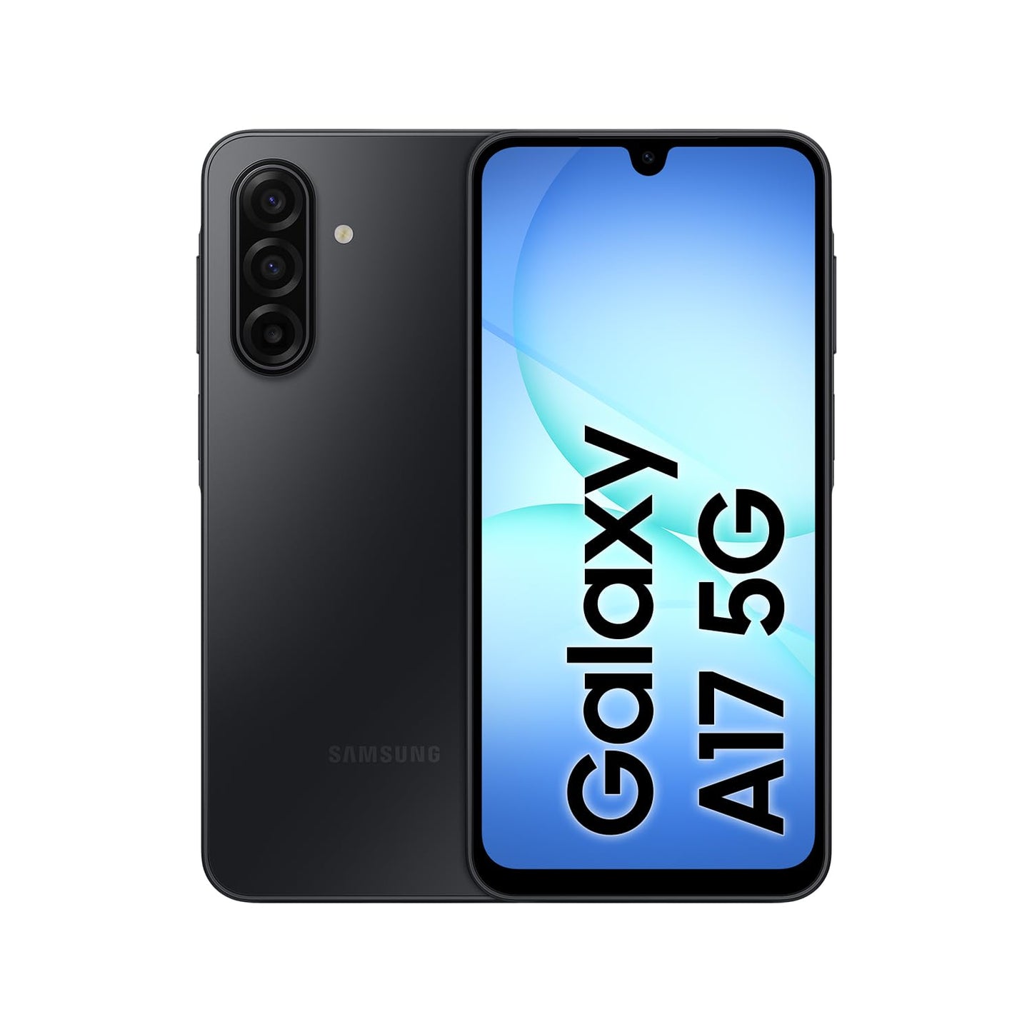Samsung Galaxy A17 5G AI viedtālrunis, Android tālrunis ar 7,5-mm plānu korpusu, 50 MP kamera, 128 GB atmiņa, 4 GB RAM, 5.000-mAh akumulators, Black