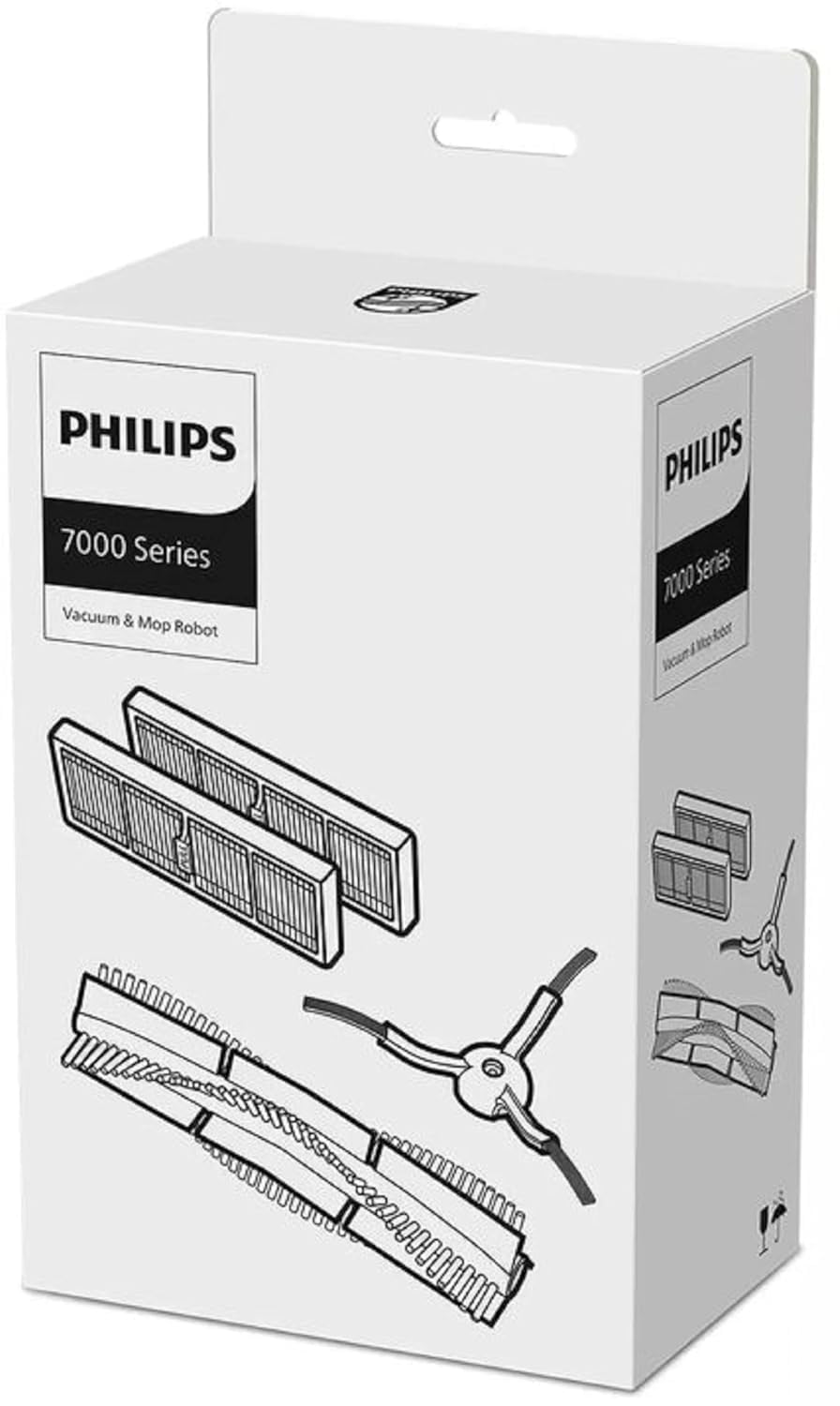 PHILIPS Homerun 7000 - 2 washable filters, 1 cleaning roller, 1 side brush, compatible with XU7100/01, XU7000/01.