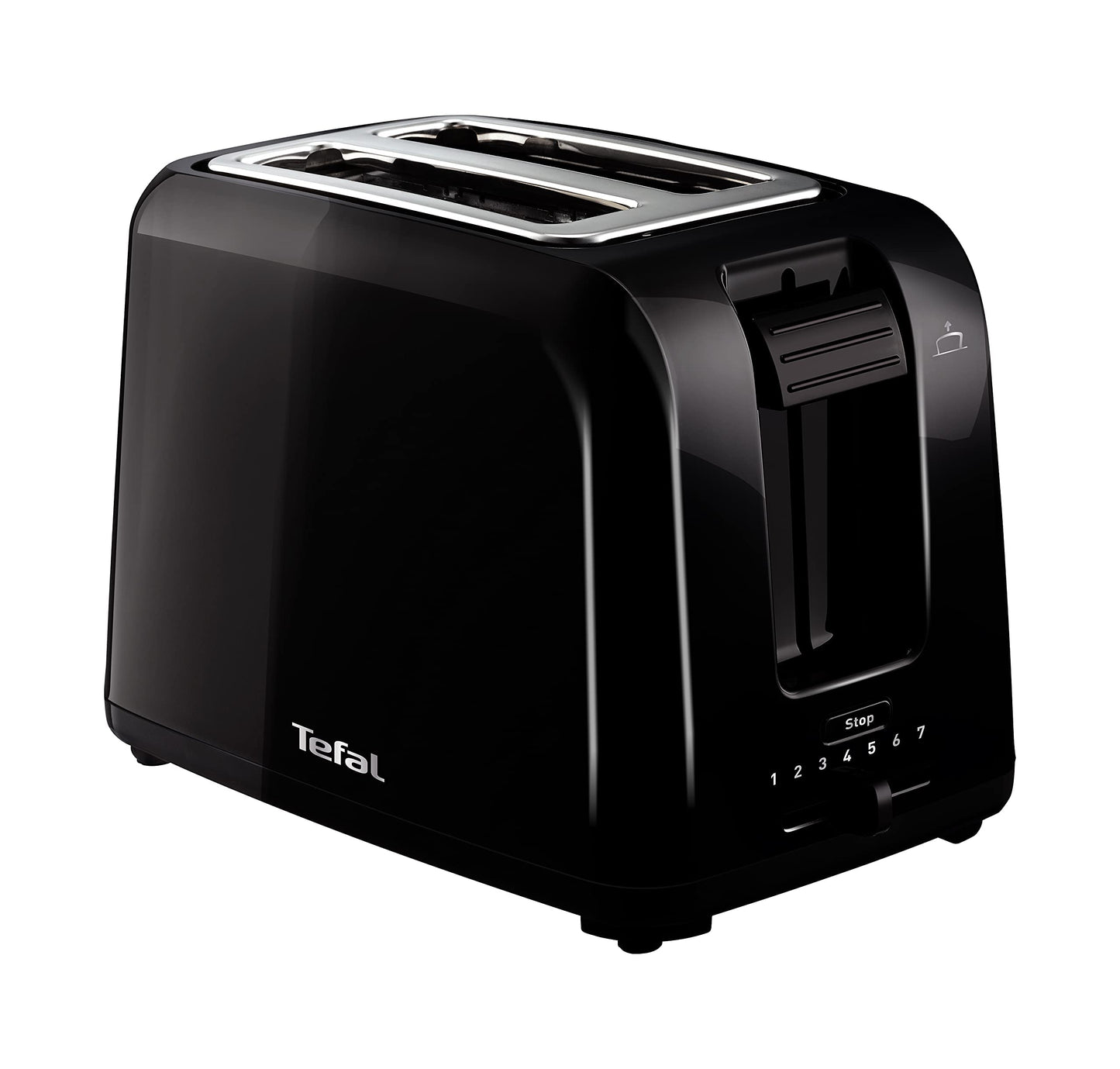 Tefal TT1A28 Vita tosteris | 7 brūnināšanas līmeņi | 2 tosta atveres | centrē maizes šķēles | pacelšanas funkcija | funkciju taustiņi | drupatu atvilktne | melns