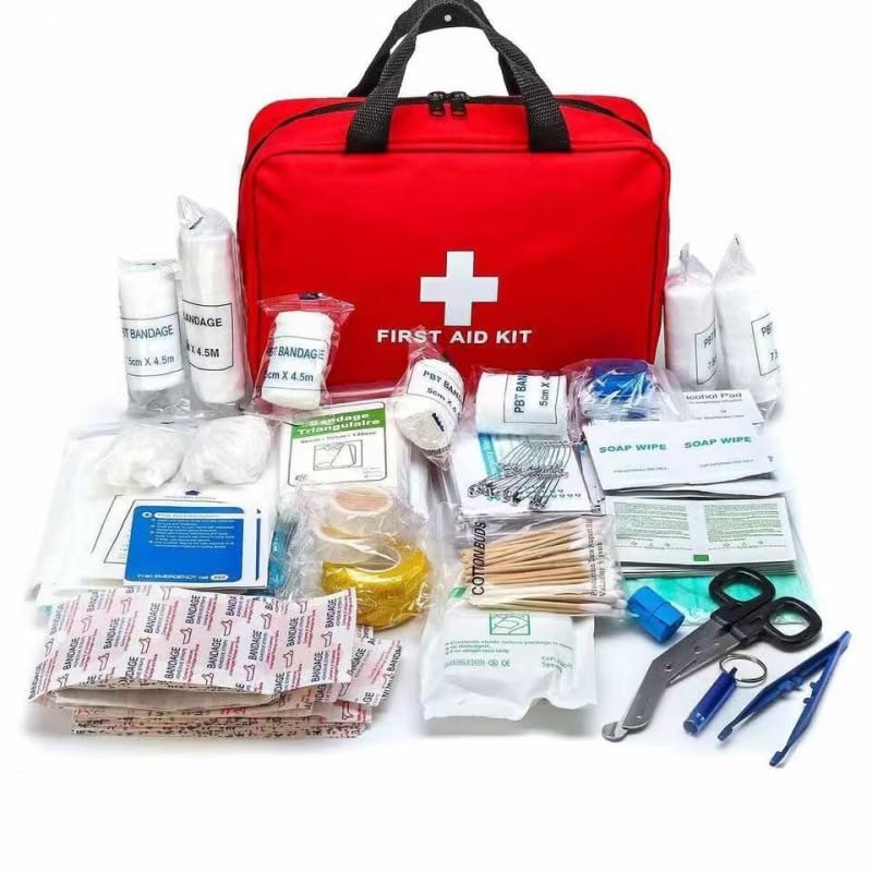 Pirmās palīdzības komplekts āra aktivitātēm, ceļojumiem un mājai, 120 detaļas, medicīnas soma
