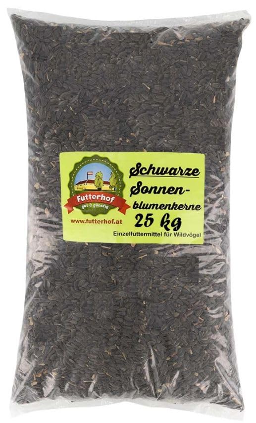 Putnu barība Futterhof melnās saulespuķu sēklas 25 kg