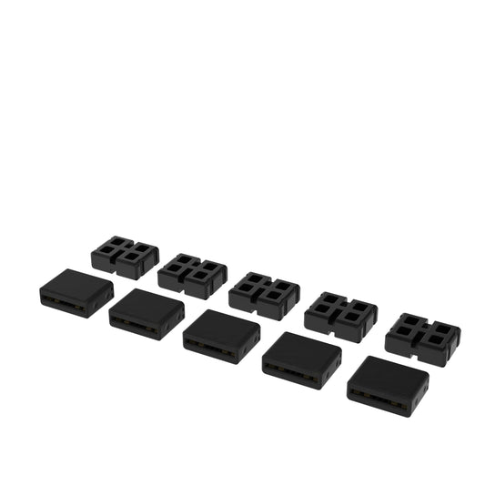 Corsair iCUE LINK savienotājkomplekts - Melns, kabelis ar elastīgu dizainu un RGB apgaismojumu.