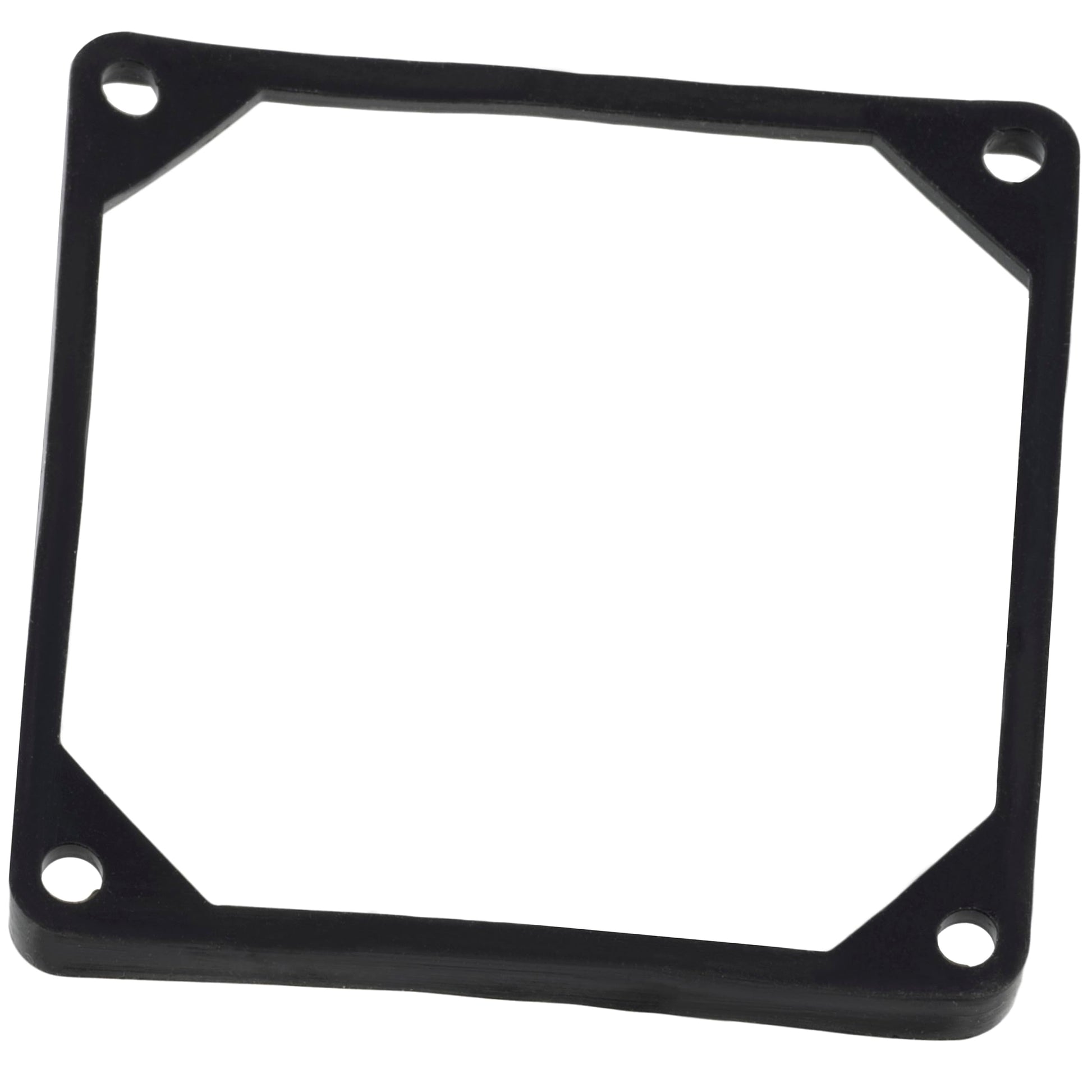 AERZETIX C15159 - 80x80mm silicone/rubber vibration dampening fan gasket, black color.