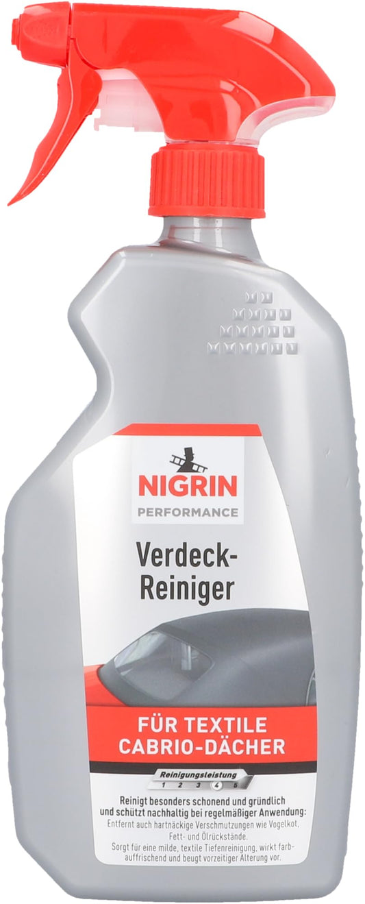 Kabrio jumta tīrītājs NIGRIN 74182, noņem arī spēcīgus netīrumus, 500 ml