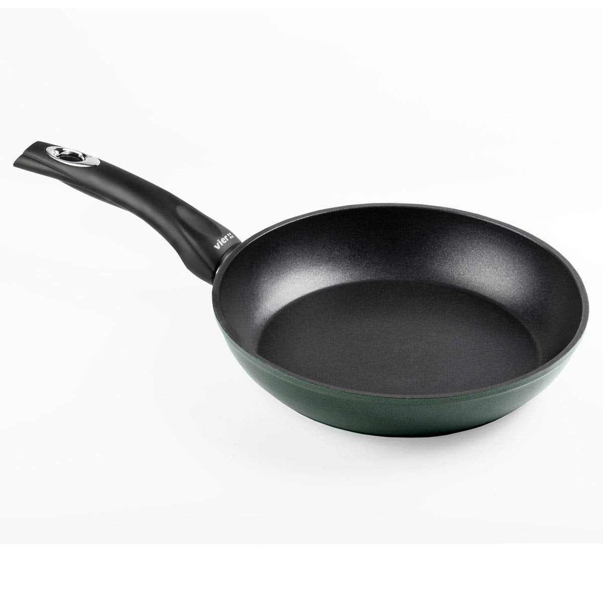 Četras 508-28 panna, kalts alumīnijs - viegla, izturīga, ideāla cepšanai un sautēšanai, ar neslīdošu rokturi.