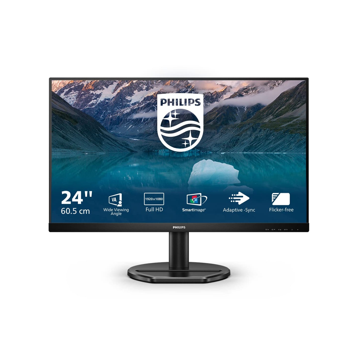 PHILIPS 242S9JAL - 24" Full HD monitor, AdaptiveSync, 75 Hz, VGA, HDMI, DisplayPort, USB hub, black
