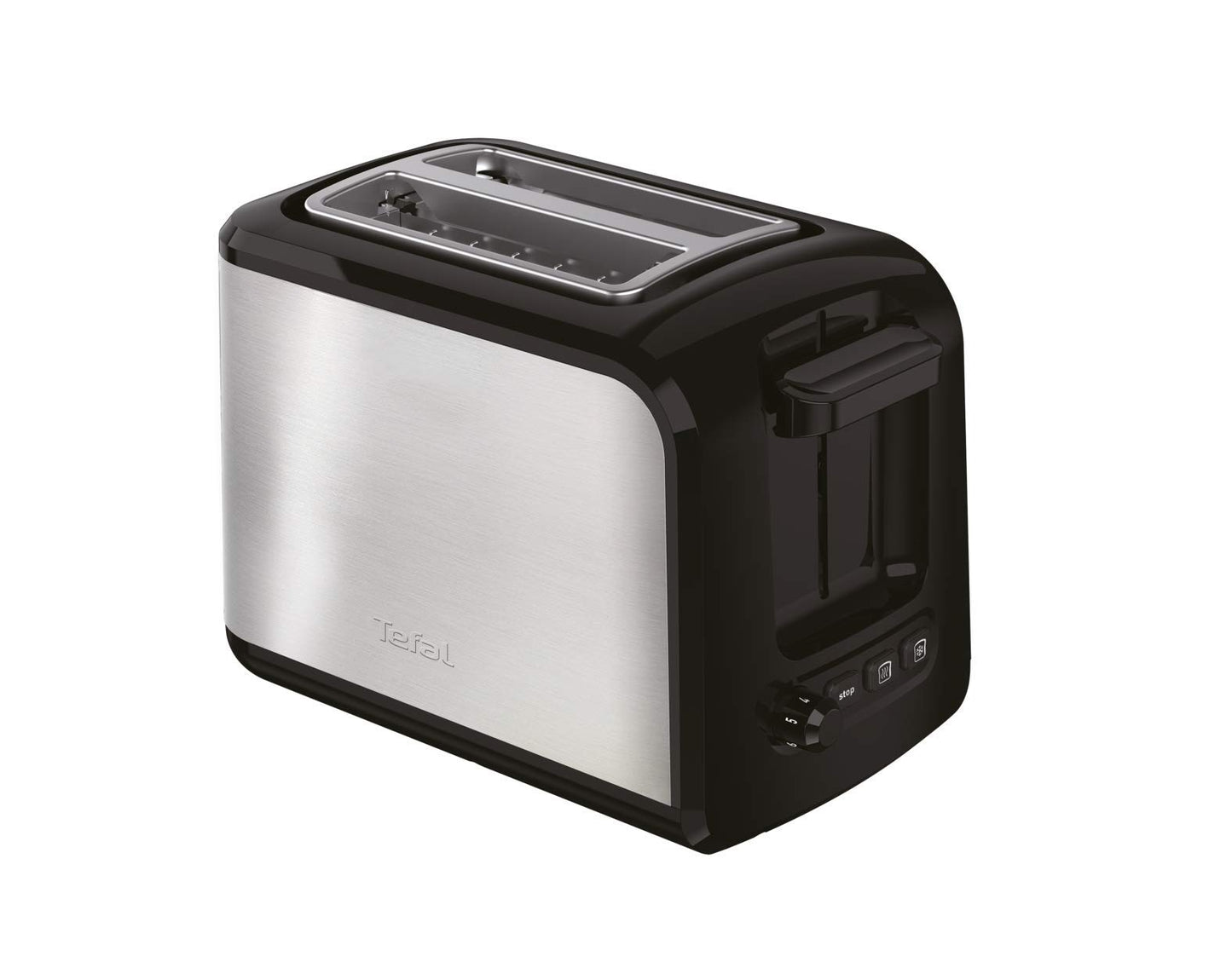 Tefal Express TT410D 2 šķēru tosteris, melns, nerūsējošais tērauds, 2 šķēres, 850 W, 160 mm