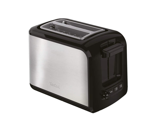 Tefal Express TT410D 2 šķēru tosteris, melns, nerūsējošais tērauds, 2 šķēres, 850 W, 160 mm