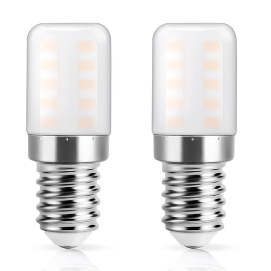 DiCUNO led spuldze E14 led ledusskapim 3W, silti balta 2700K, 30W ekvivalents, 2 gab.