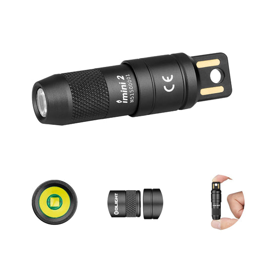 Kabatas lukturītis OLIGHT iMini 2, mini LED atslēgu piekariņš, EDC, USB uzlādējams