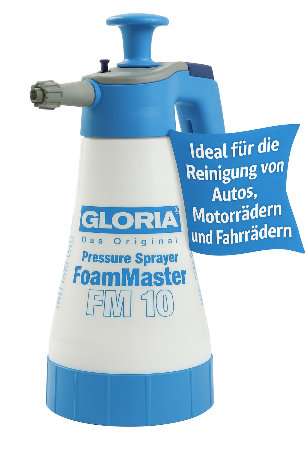 GLORIA FoamMaster FM 10 putu smidzinātājs 1 L spiediena smidzinātājs autošampūnam