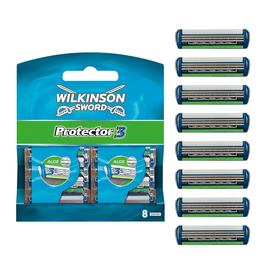Wilkinson Sword Protector 3 skuvekļa asmeņi, 8 gab., 3 asmeņi