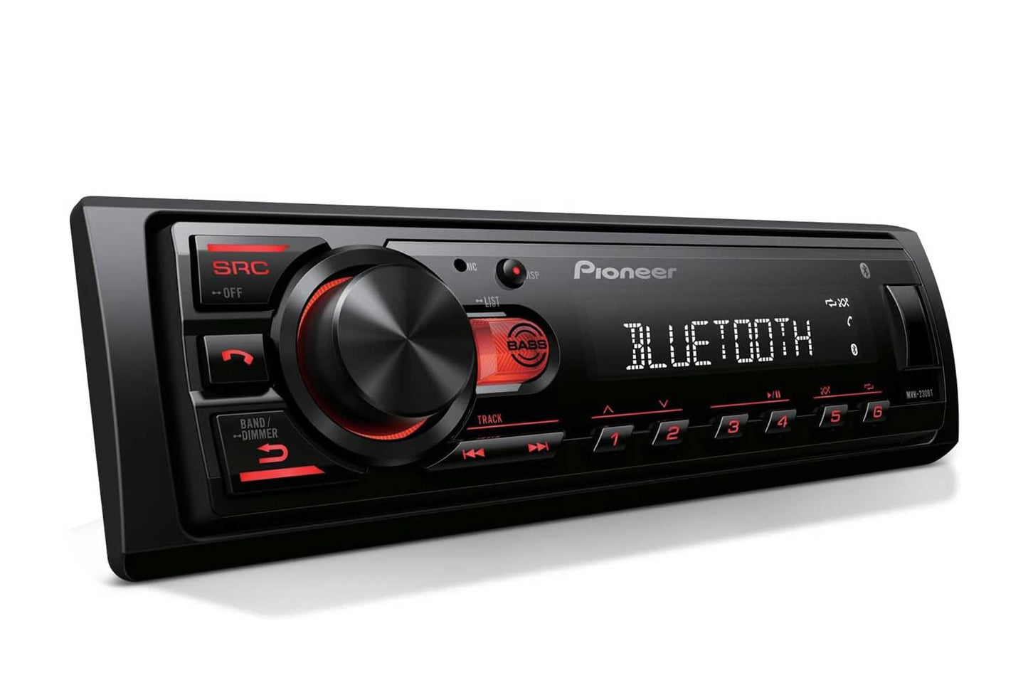 Pioneer MVH-S230BT Bluetooth autoradio ar USB ieejām, viedtālruņa savienojumu un brīvroku sistēmu