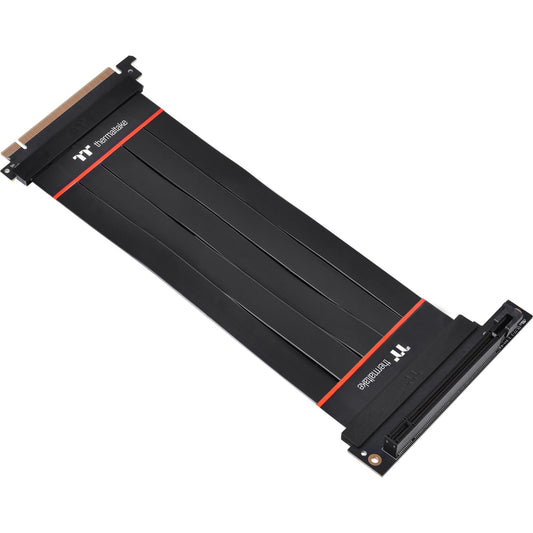 Thermaltake PCI Express pagarinātājs 90° melns - PCI-E 4.0 16X, 200mm, optimizes GPU space and airflow.