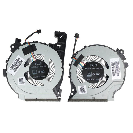 Gaļīgs lapu CPU+GPU ventilatora aizvietotājs - Saderīgs ar HP Pavilion 15-cx sēriju, modelis L20335-000.