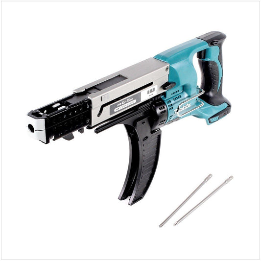 Makita DFR750Z akumulatora skrūvgriezis - 45-75mm, 18V, bez akumulatora, bez lādētāja, efektīva skrūvēšana.