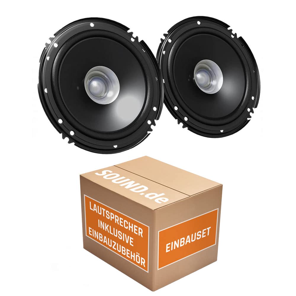 Auto skaļruņi komplekts saderīgs ar JVC CS-J610X - 16,5cm ar montāžas piederumiem 300W koaksiālie skaļruņi Peugeot 307