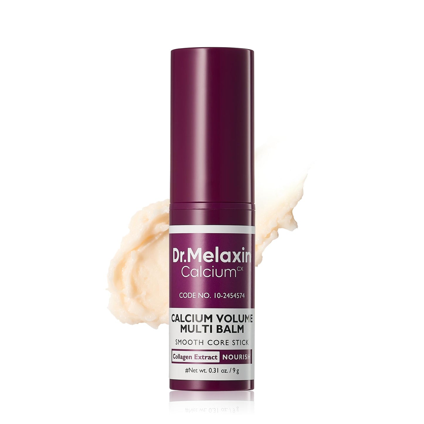 Acu krēms Dr.Melaxin Collagen Multi Balm Stick ar kolagēnu, kalciju un adenozīnu, pretnovecošanās nūjiņa sejai, kaklam un zonai ap acīm, 9 g