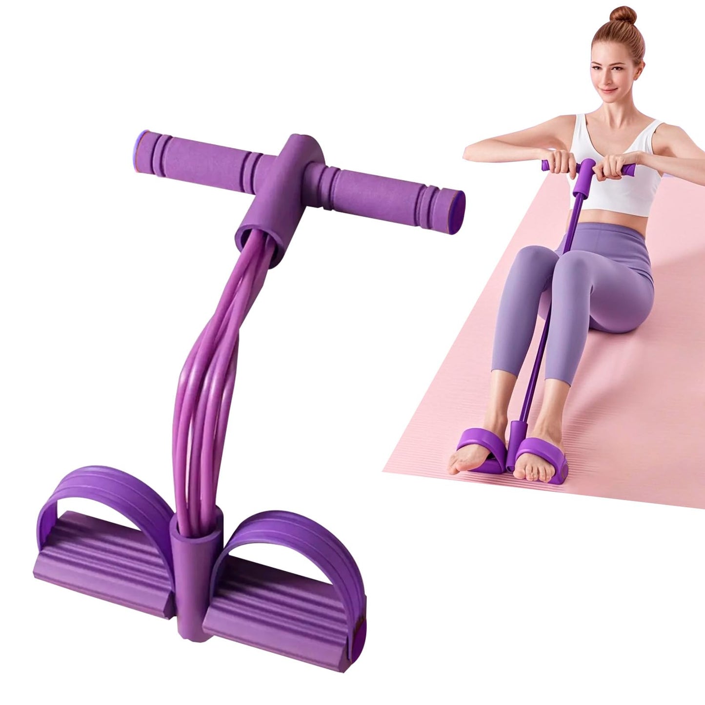Jomdjmskes Bauchtrainer mājām, ekspanders fitnesam, vēdera trenažieris