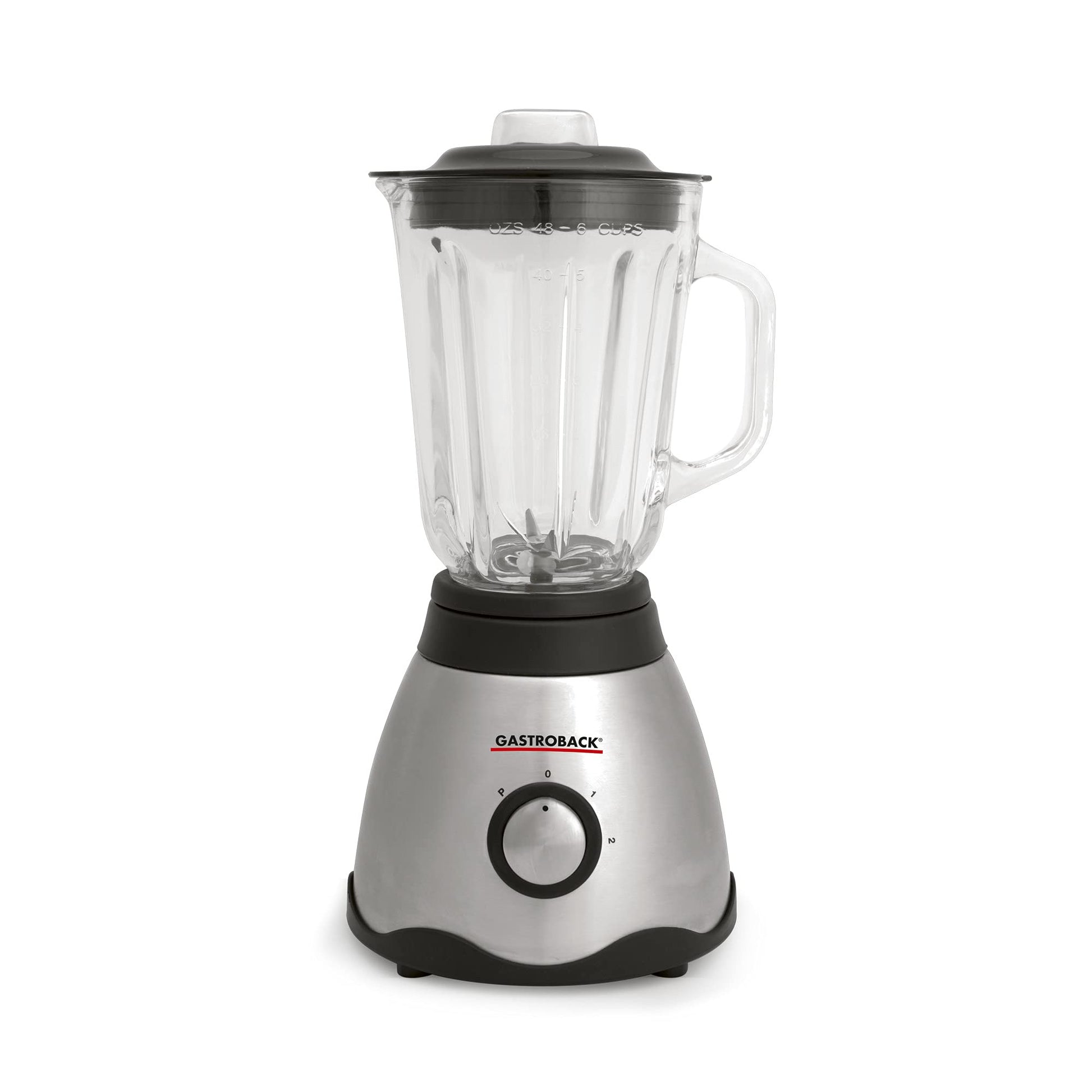 GASTROBACK #40999 Vital Mixer - Silver stationary mixer with powerful motor and multiple speed settings.
