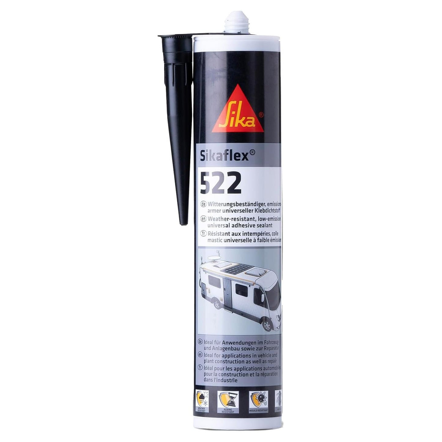 Hermētiķis SIKA Sikaflex-522, melns, 300ml