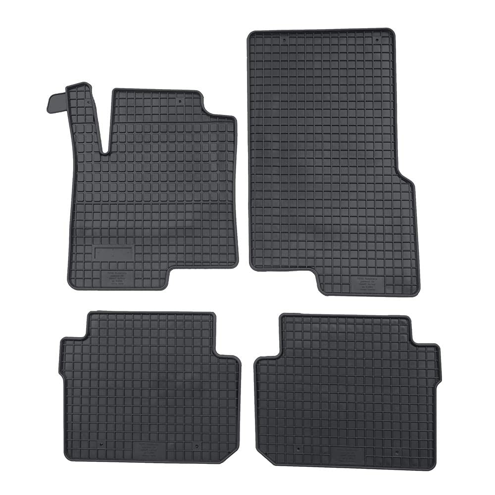 PETEX gumijas paklāji piemēroti forfour no 11/2014 / Twingo no 09/2014 melns 4 daļas forma