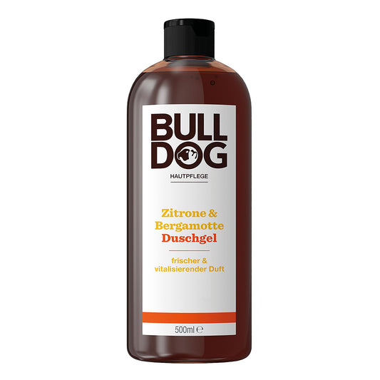 Dušas želeja vīriešiem BULLDOG ar citronu un bergamoti, svaiga un atspirdzinoša, 500 ml