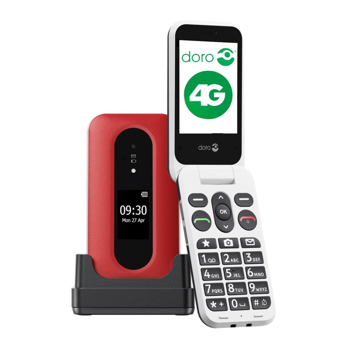 Salokāmais senioru mobilais telefons Doro Leva L30 4G, bez līguma