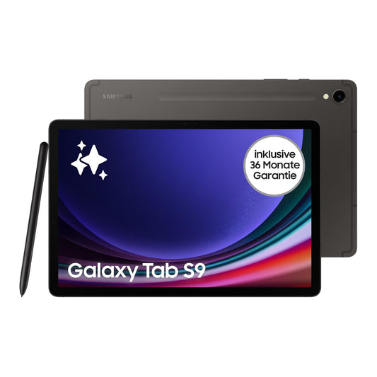 15. Samsung Galaxy Tab S9 AI-Android planšetdators, Wi-Fi, 128 GB / 8 GB RAM, MicroSD kartes slots, iekļauts S Pen, bez līguma, Graphite, iekļauts 36 mēnešu ražotāja garantija [Ekskluzīvi pie Amazon]