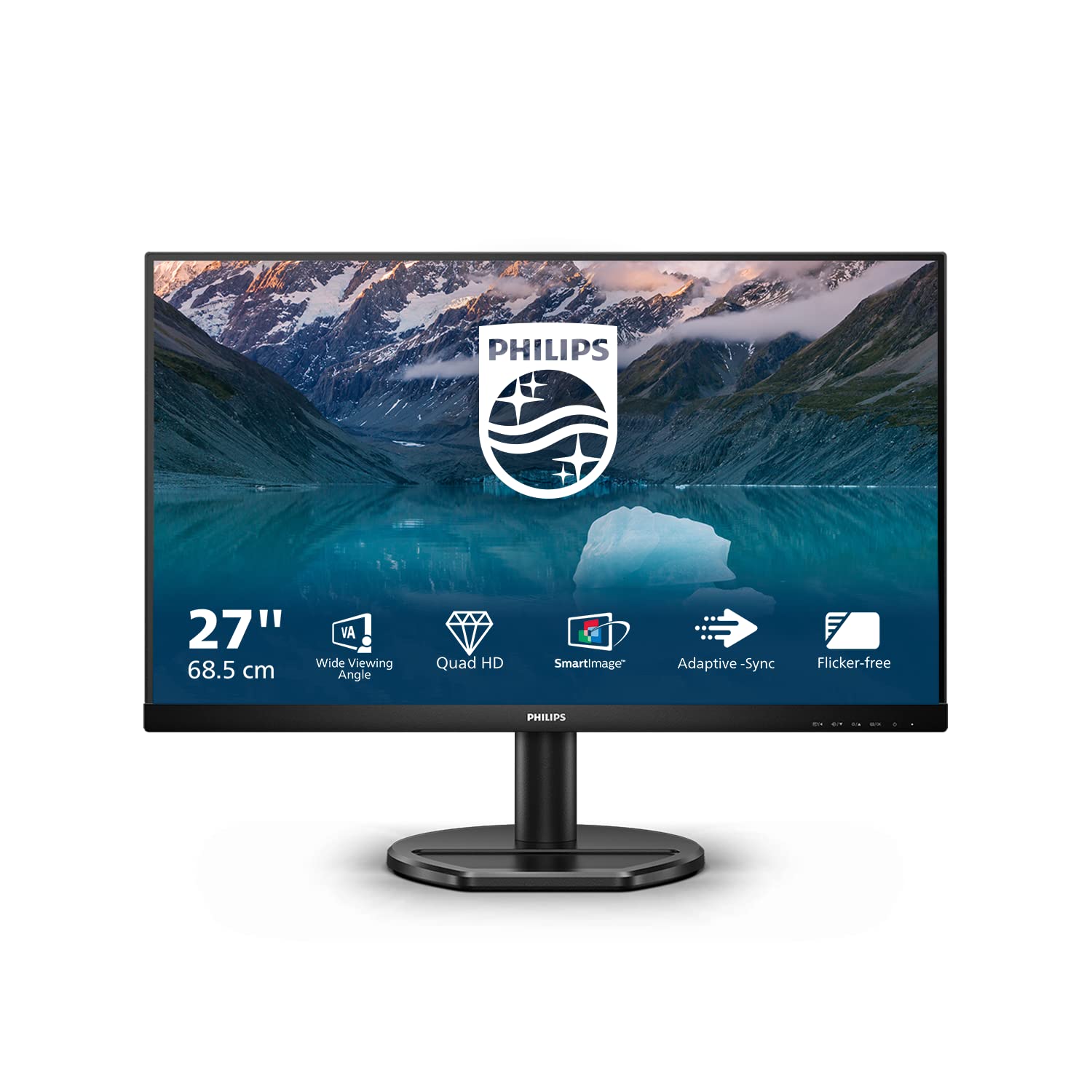 PHILIPS 275S9JAL - 27" QHD monitor, 2560x1440, 75Hz, HDMI, DisplayPort, USB hub, black