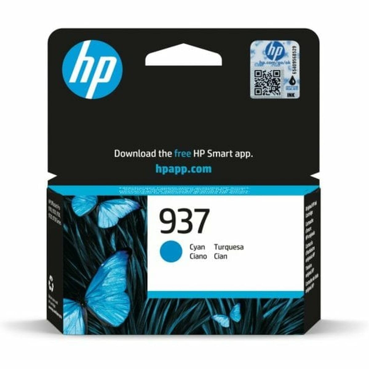 HP oriģinālā tintes kasetne 937 zila - augstas kvalitātes zila tintes kasetne, ideāla drukāšanai un dokumentiem.