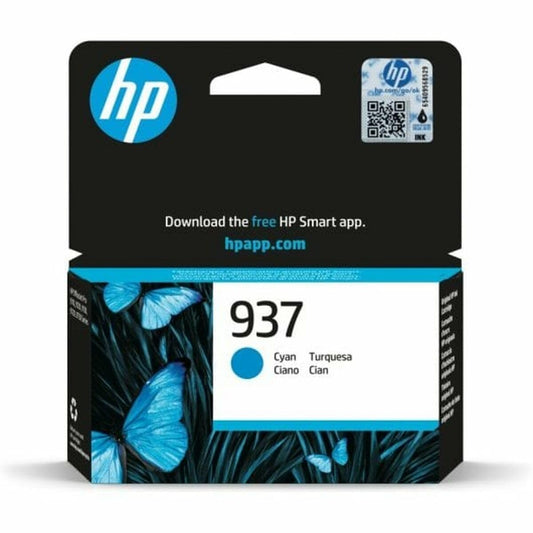 HP oriģinālā tintes kasetne 937 zila - augstas kvalitātes zila tintes kasetne, ideāla drukāšanai un dokumentiem.