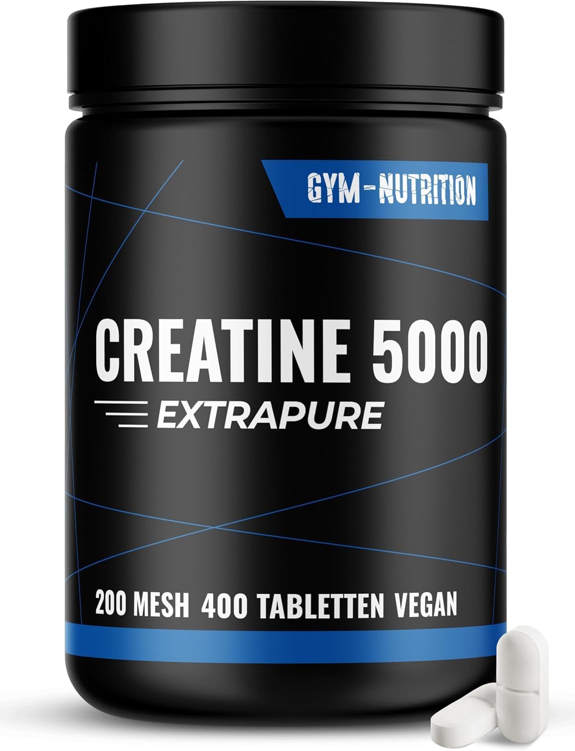 Kreatīna tabletes, augstas devas, 400 tabletes, 5000 mg dienā