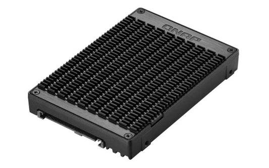 Qnap QDA-U2MP Dual M.2 PCIe NVMe SSD to U.2 adapter - Supports high-speed data transfer and dual SSD connectivity.