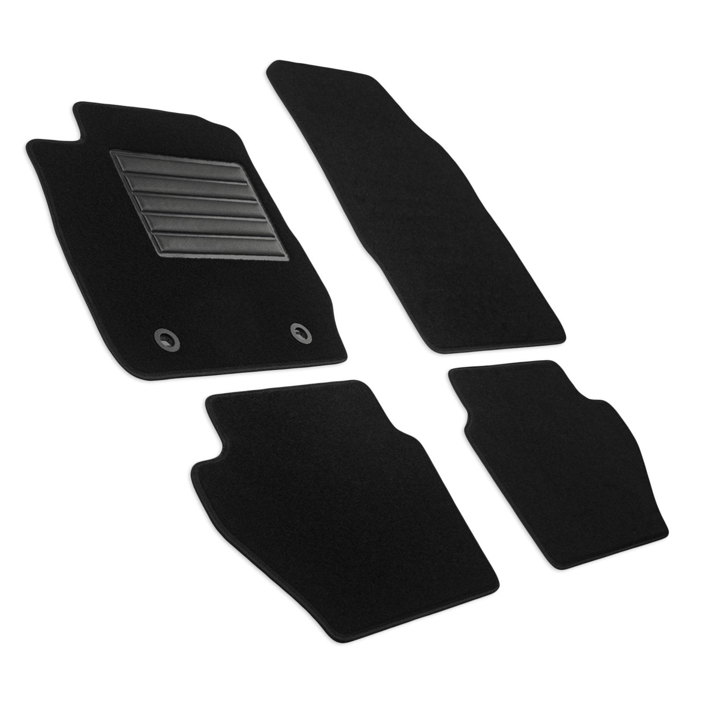 MDM SP-1034 paklāji Velūrs automašīnu paklājs piemērots Ford Fiesta VI 10.2008>2011, melns