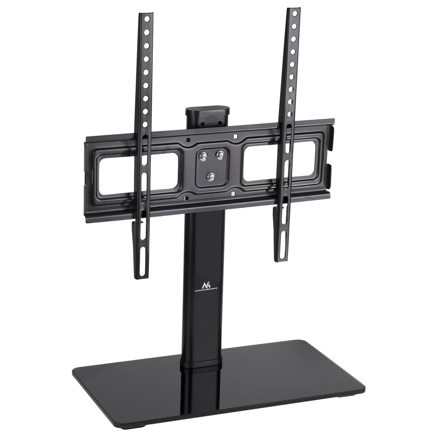 Maclean MC-450 TV statīvs TV ekrāna statīvs 32-65" QLED LCD LED OLED plazmas televizoriem līdz 40kg, maksimālā VESA 400x400, augstums regulējams