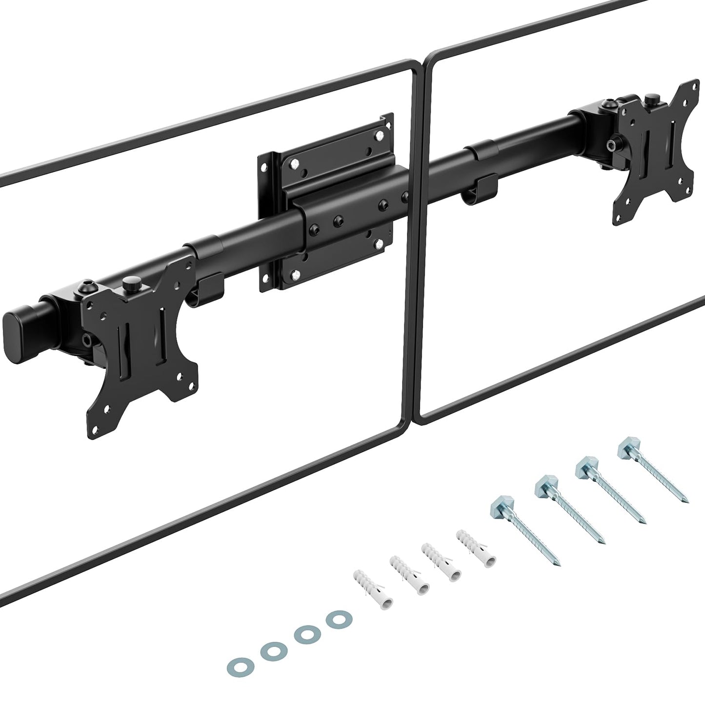 Divu monitoru adapteris PUTORSEN 13-27" monitoriem, 10 kg/monitoram, VESA 75/100
