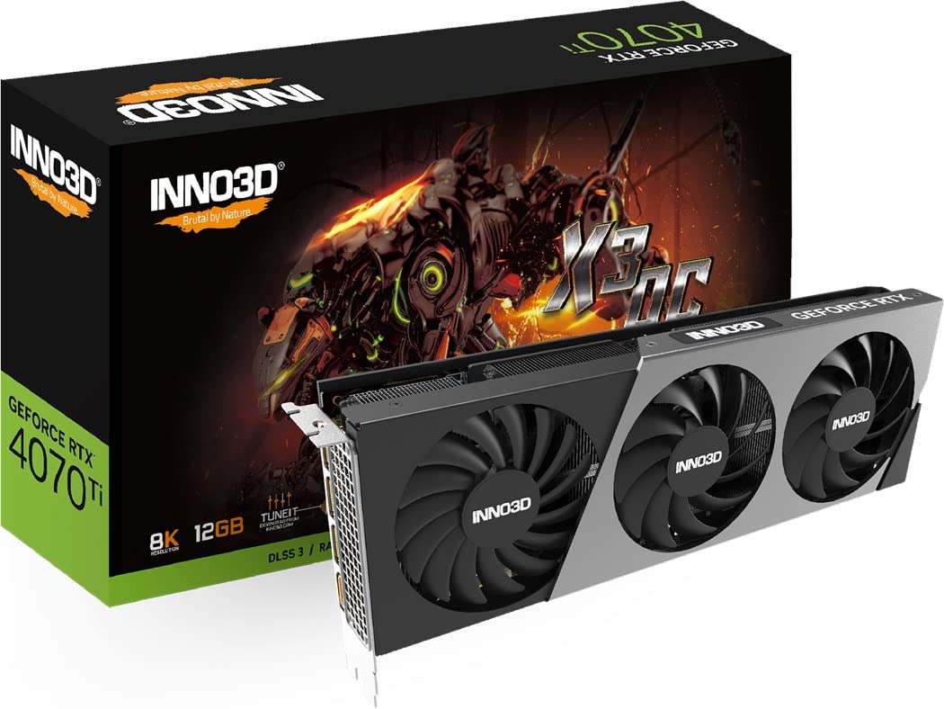 Inno3D N407T3-126XX-186148N - High-performance graphics card with advanced cooling and efficient power management.