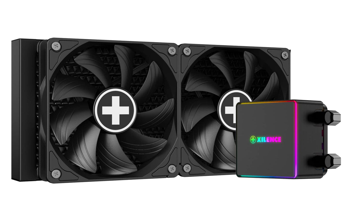 Xilence LQ240PRO AiO ūdens dzesēšana - 240mm, 300W TDP, 2x 120mm PWM ventilatori, AM5/AM4, LGA 1700/2066/2011/1151/1150/1155/1156/1200