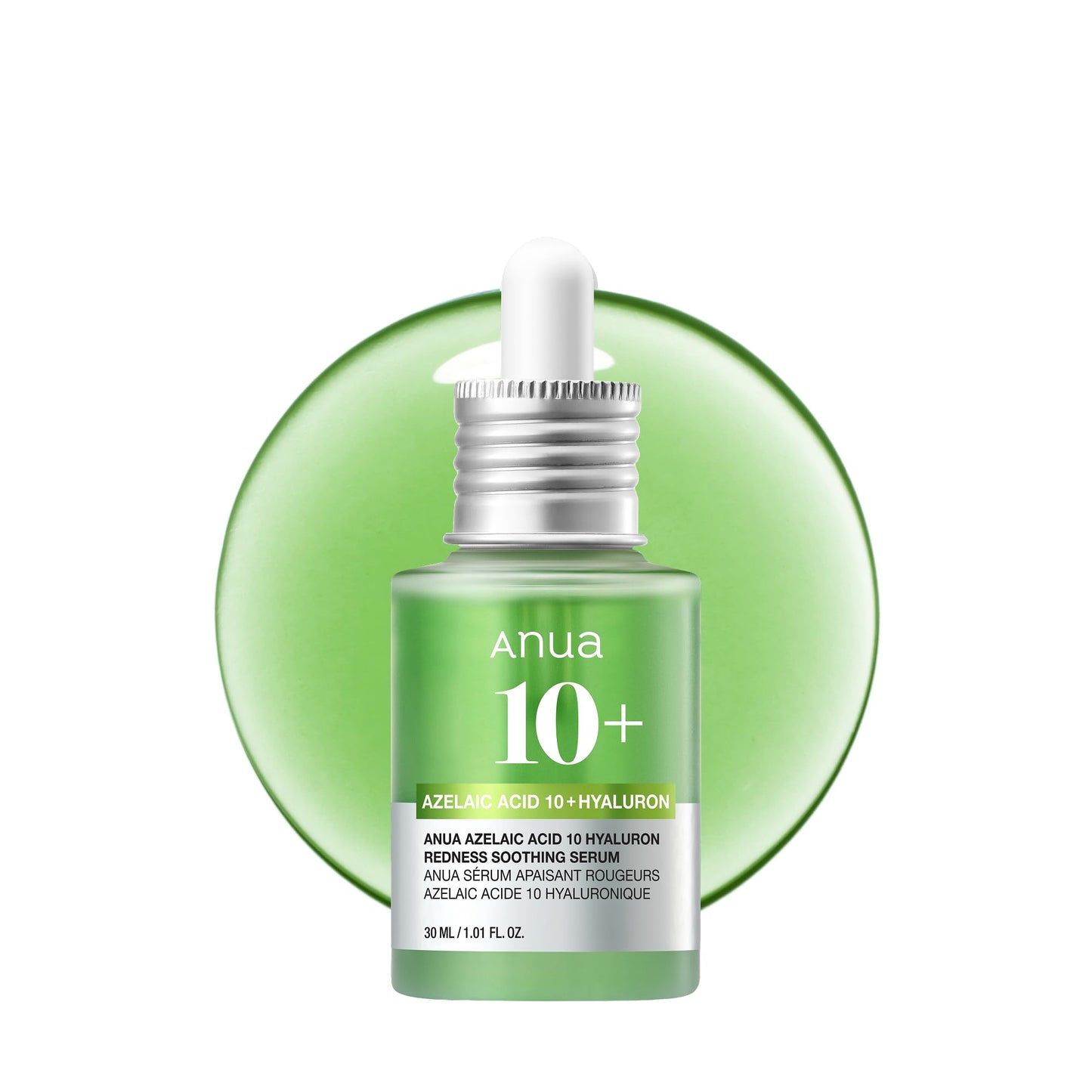 Serums ādai pret apsārtumu Anua Azelaic Acid 10 Hyaluron Redness Soothing Serum, korejiešu kosmētika, 30ml
