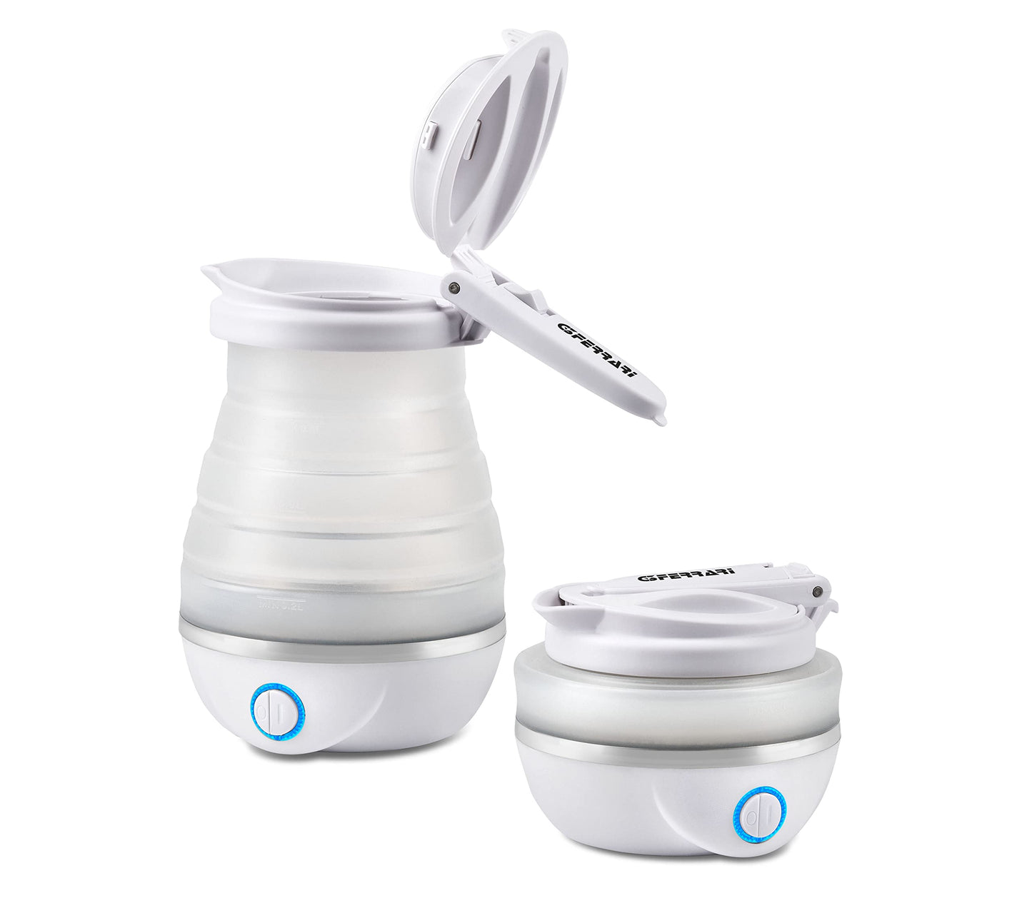 G3 Ferrari G10165 - Compà collapsible silicone kettle, 0.8L, 750W, dual voltage, white