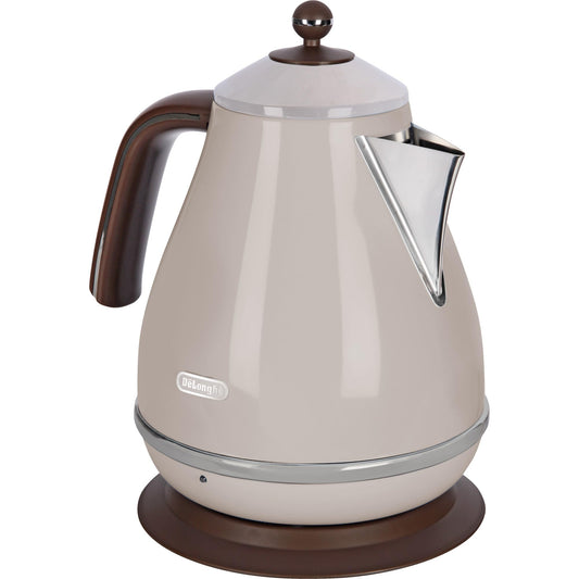 De'Longhi tējkanna Icona Vintage KBOV2001.BG - 1,7 l, ūdens līmeņa indikators, 360° pamatne, nerūsējošais tērauds, bēša.