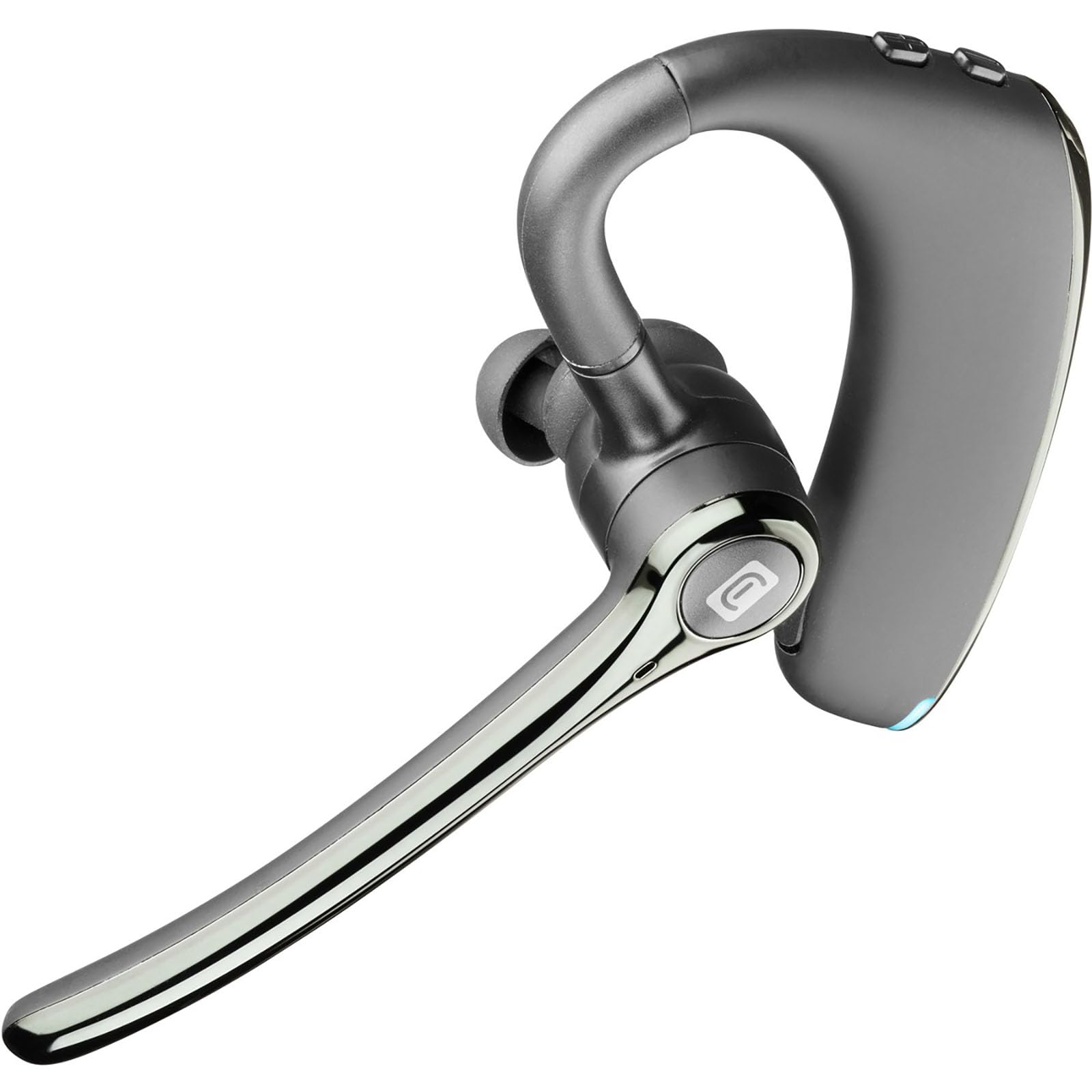 Cellularline Fluent - Ergonomic mono Bluetooth headset for mobile phones, 25-hour battery life, 2-hour charging time.