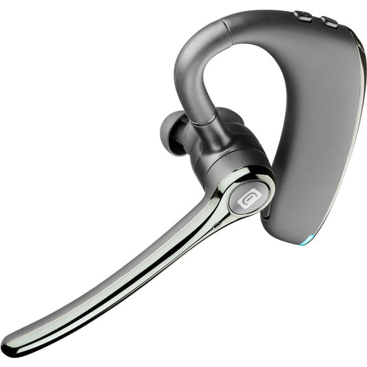 Cellularline Fluent - Ergonomic mono Bluetooth headset for mobile phones, 25-hour battery life, 2-hour charging time.