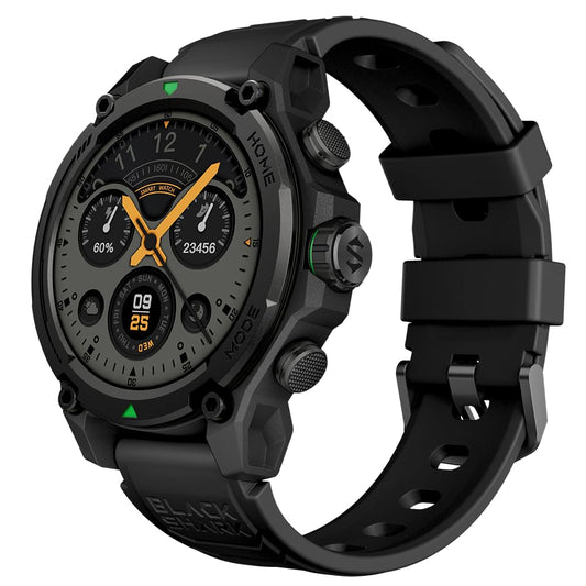 Black Shark GS3 - 1.43" HD men's smartwatch, 21-day battery, 5 ATM, 100+ sports modes, fitness tracker with heart rate/SpO2.