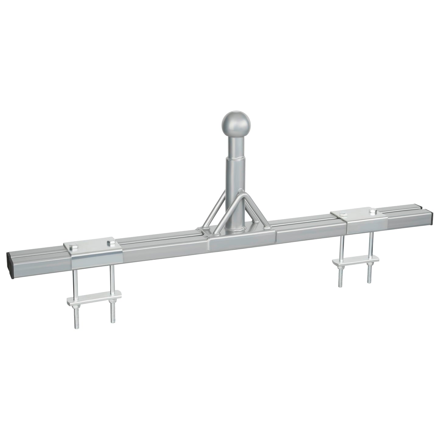 Piekabes stieņa veloturētāja adapters Wohnwagen | sakabes veloturētāja stiprinājums pie stieņa | ar stiprinājuma materiālu | maks. 50 kg | 2 velosipēdiem | U veida skavas un piespiedplāksnes | karavānas piederumi